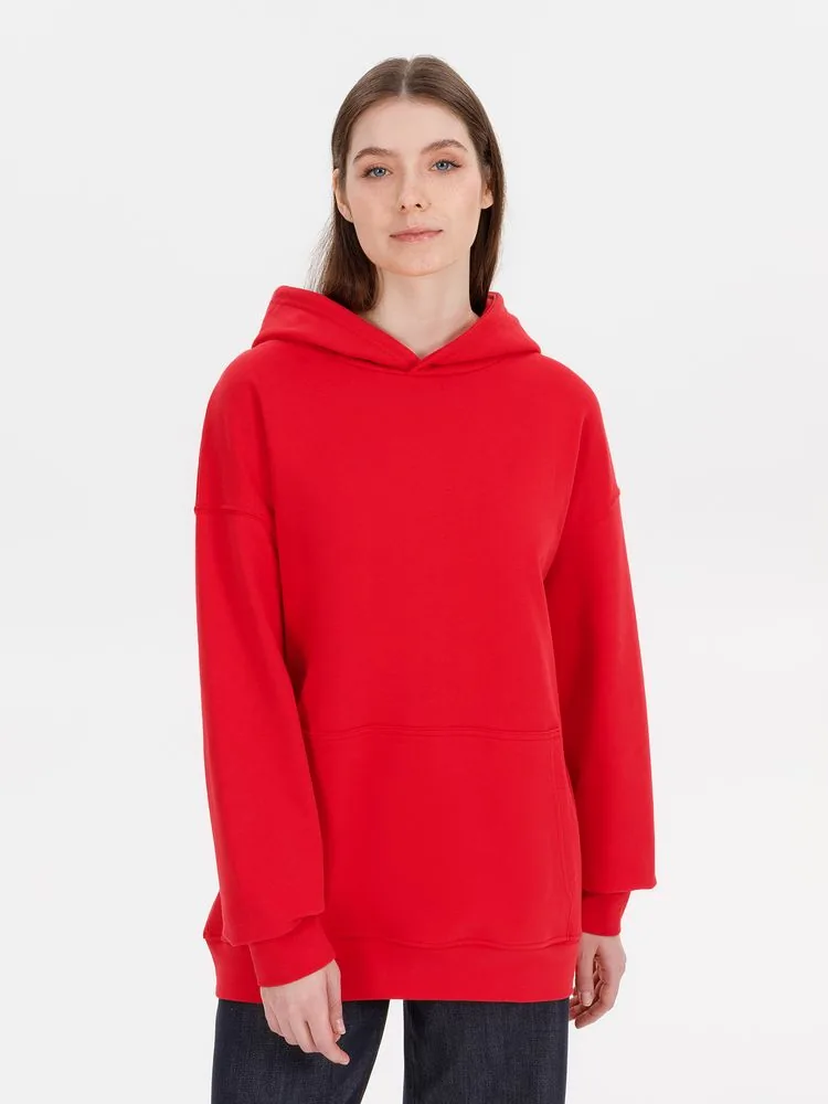 Худи оверсайз унисекс Outshine, красное, размер XS/S фото 13