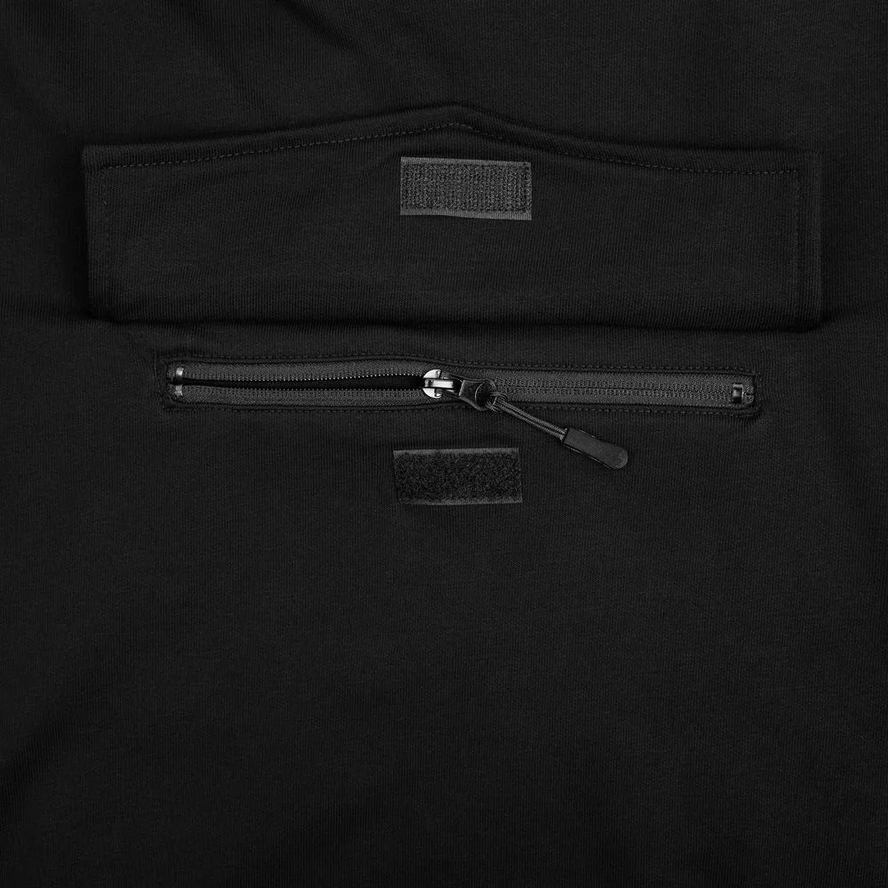 Худи унисекс с карманом на груди Chest Pocket, черное, размер XS/S фото 6