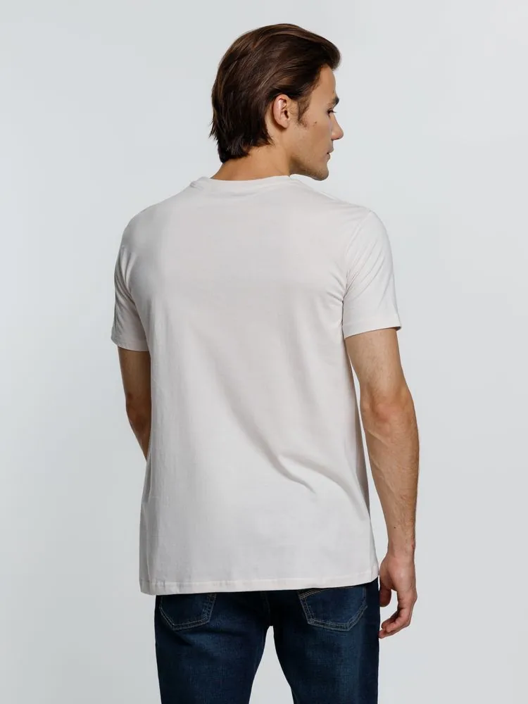 Футболка унисекс T-Bolka 160, молочно-белая, размер 4XL фото 6