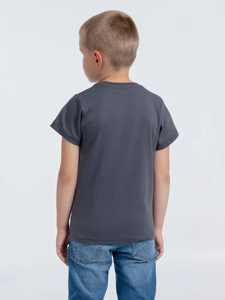 Футболка детская T-Bolka Kids, темно-серая (графит), 10 лет фото 8