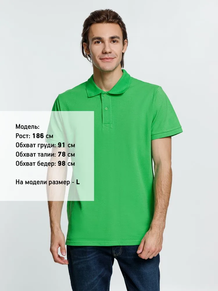 Рубашка поло мужская Virma Premium, зеленое яблоко, размер 3XL фото 4