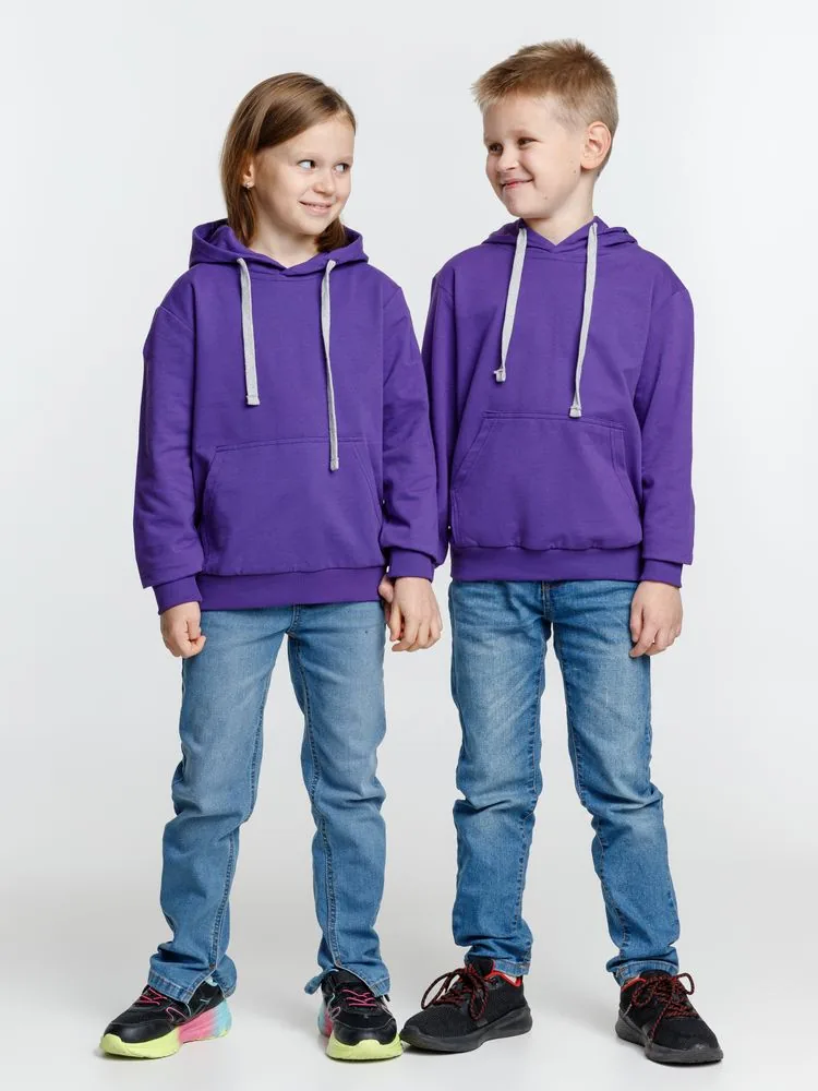 Толстовка с капюшоном детская Kirenga Kids, фиолетовая, 14 лет фото 10