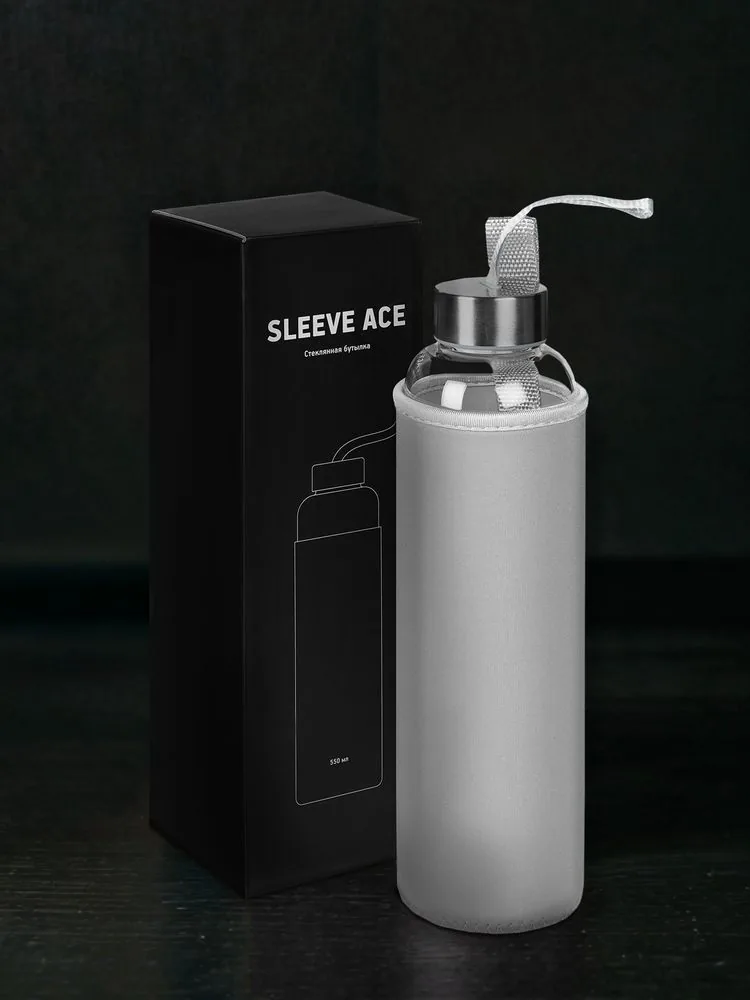 Бутылка для воды Sleeve Ace, серая фото 9