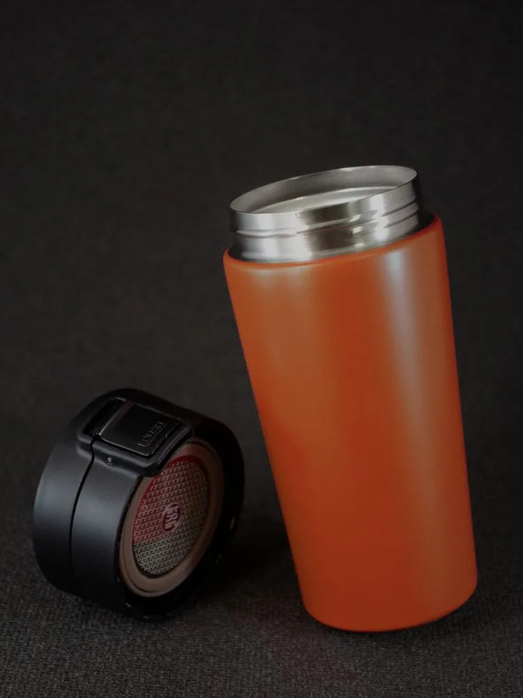 Термостакан с ситечком No Leak Infuser, оранжевый фото 10