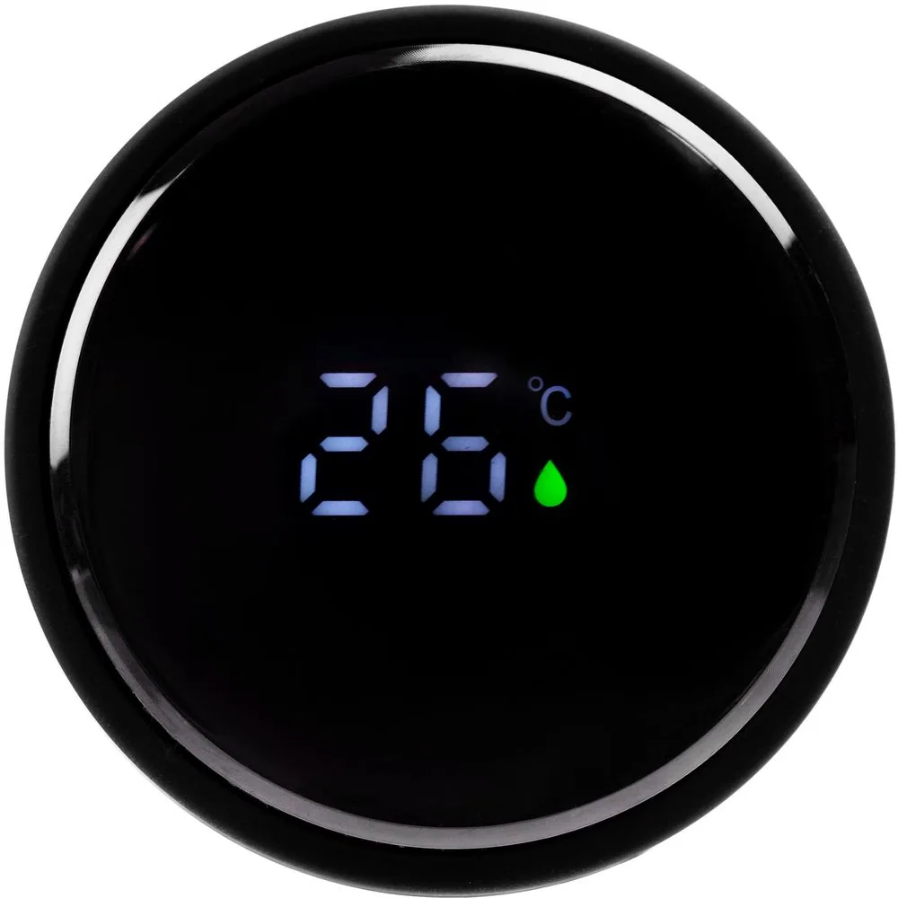 Смарт-бутылка с заменяемой батарейкой Long Therm Soft Touch, черная фото 7