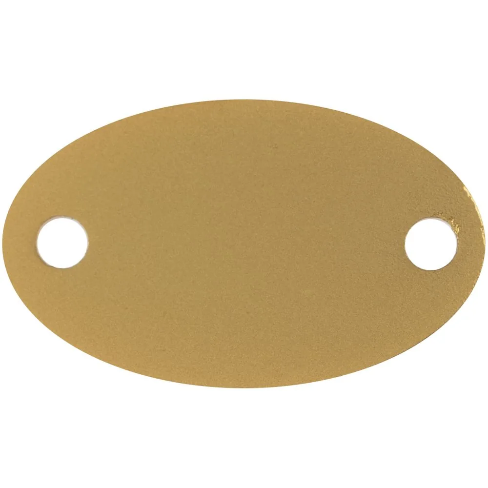Шильдик металлический Alfa Oval, золотистый