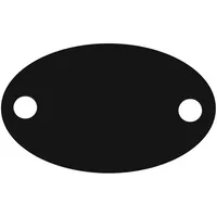 Шильдик металлический Alfa Oval, черный фото 2