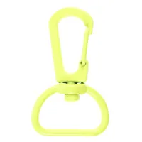 Застежка-карабин Snap Hook, M, желтый неон фото 2