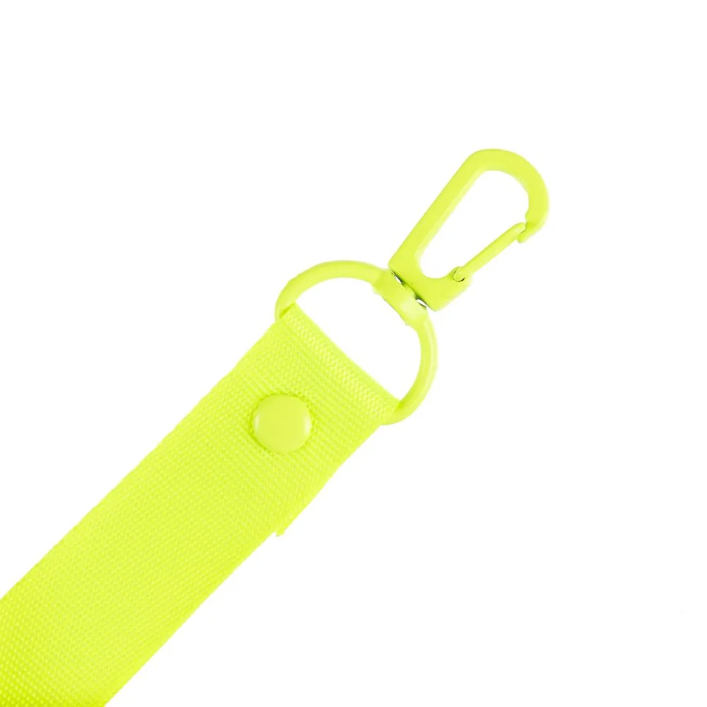 Застежка-карабин Snap Hook, M, желтый неон фото 4