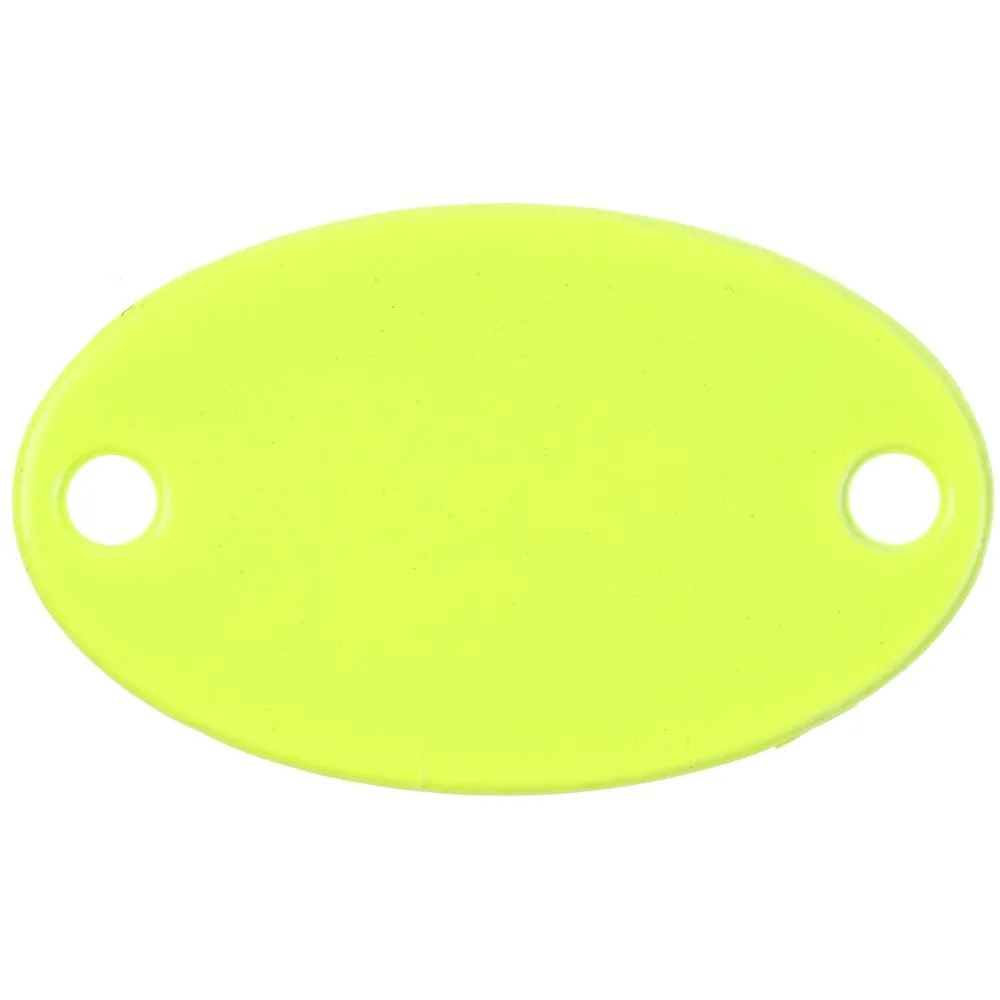 Шильдик металлический Alfa Oval, желтый неон