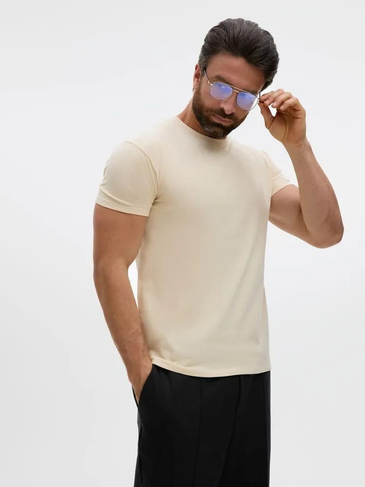 Футболка Imperial 190 светло-бежевая, размер L фото 6