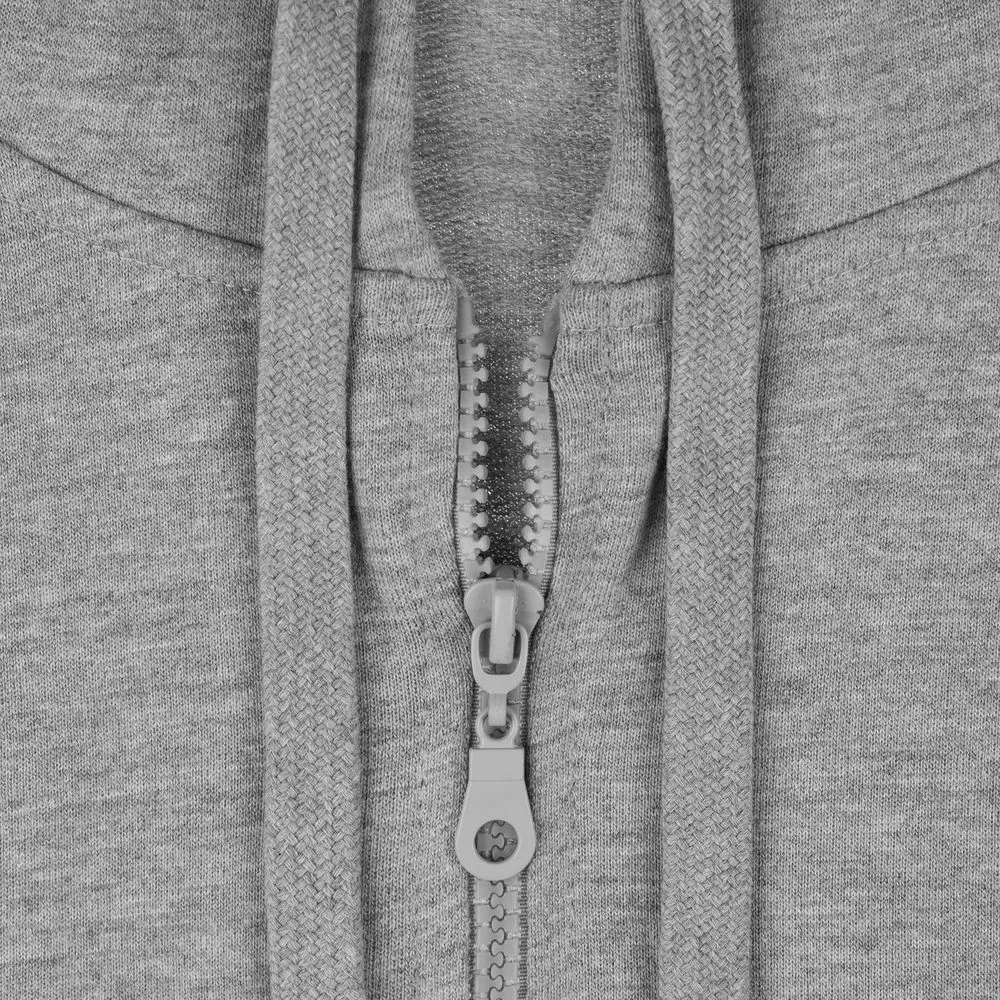 Толстовка на молнии с капюшоном Siverga 2.0, серый меланж, размер M фото 5