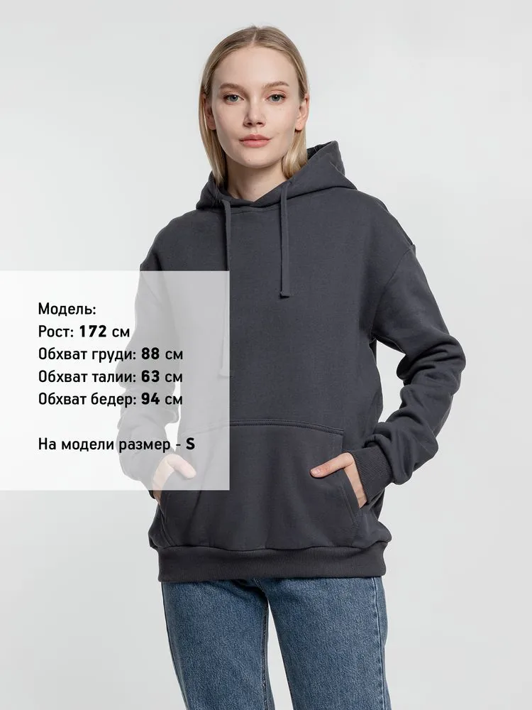 Худи Kirenga Heavy 2.0, темно-серое (графит), размер L фото 6