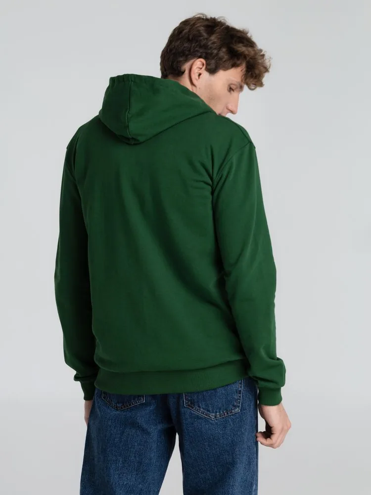 Толстовка на молнии с капюшоном Siverga Heavy 2.0, темно-зеленая, размер XS фото 8