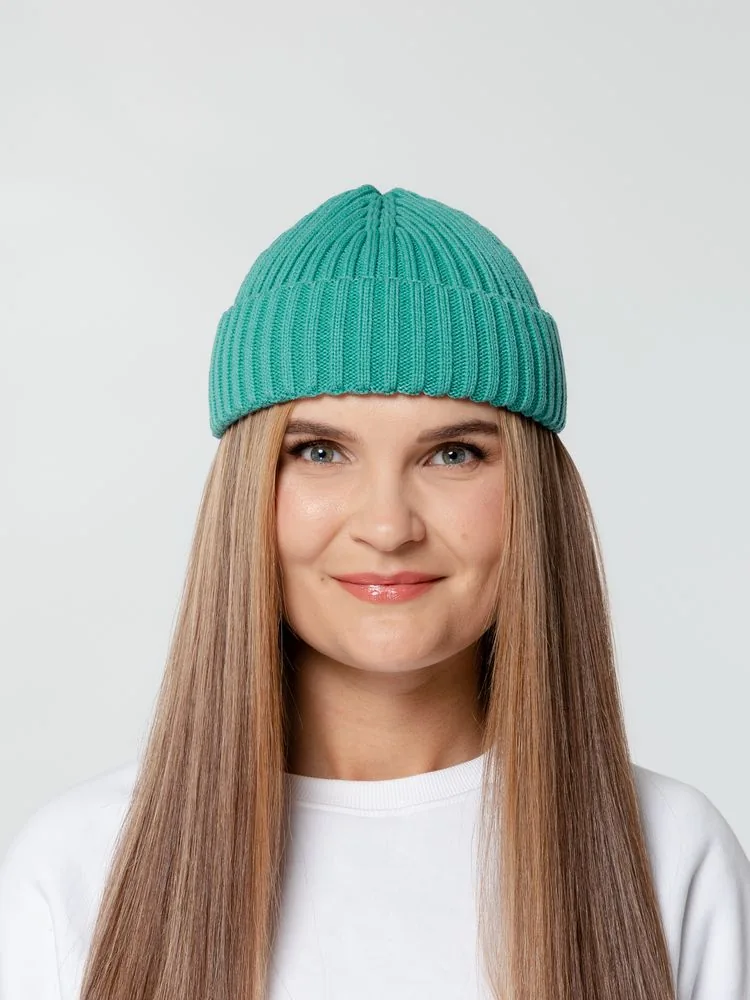 Шапка Hipsta, бирюзовая (тиффани) фото 5
