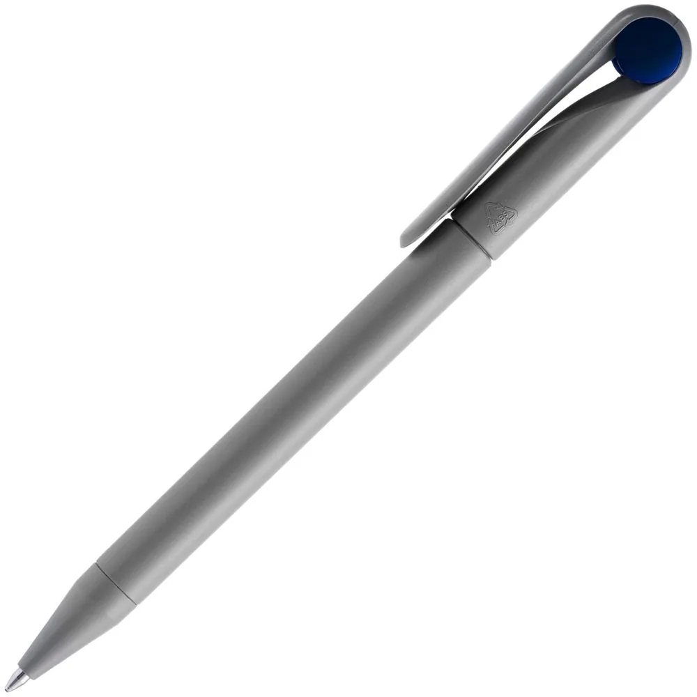 Ручка шариковая Prodir DS1 TMM Dot, серая с синим фото 3