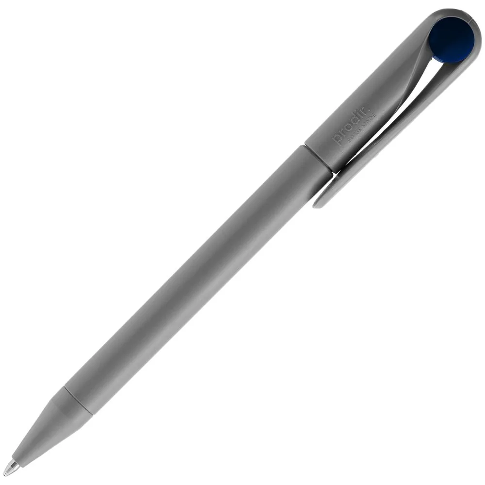 Ручка шариковая Prodir DS1 TMM Dot, серая с синим фото 4