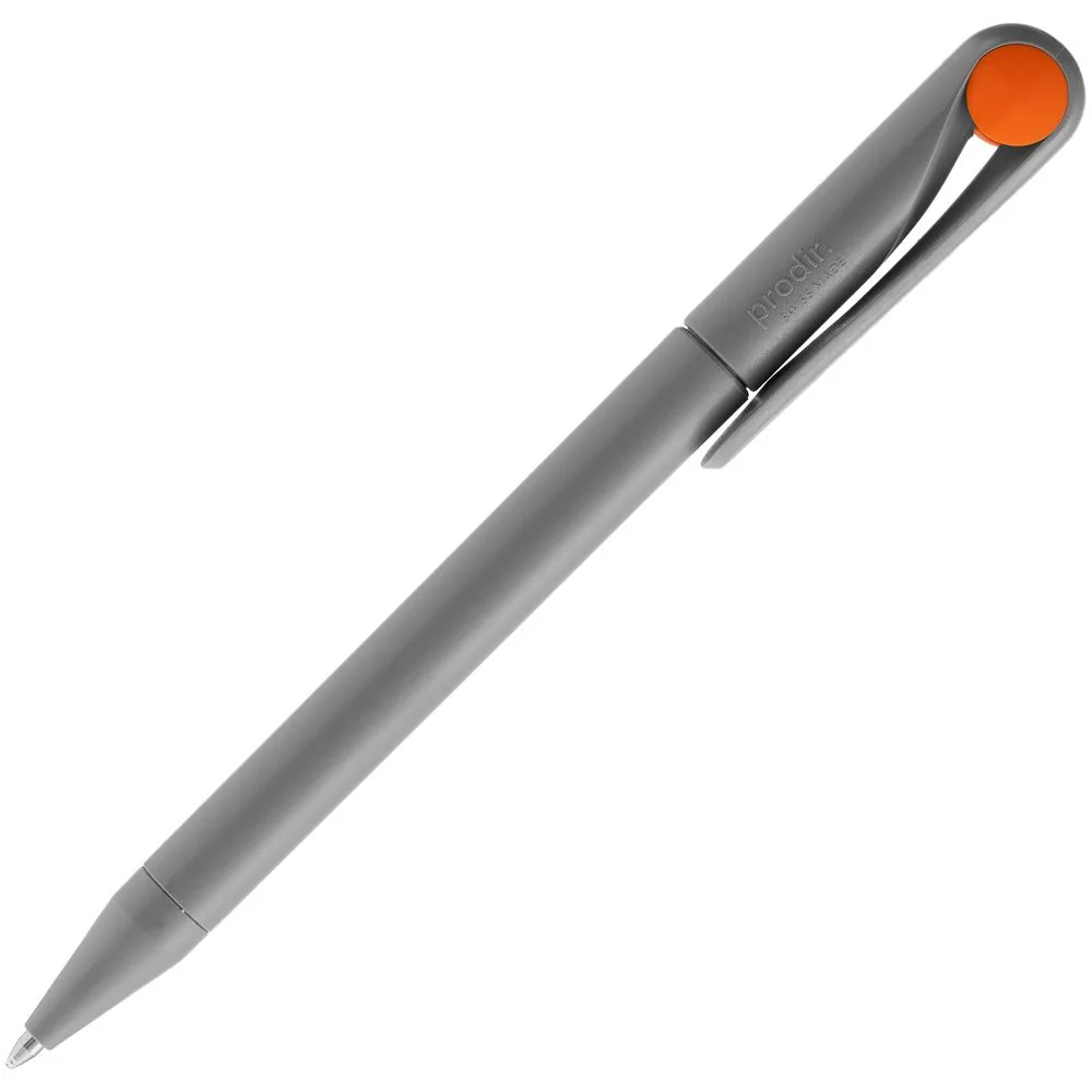 Ручка шариковая Prodir DS1 TMM Dot, серая с оранжевым фото 4