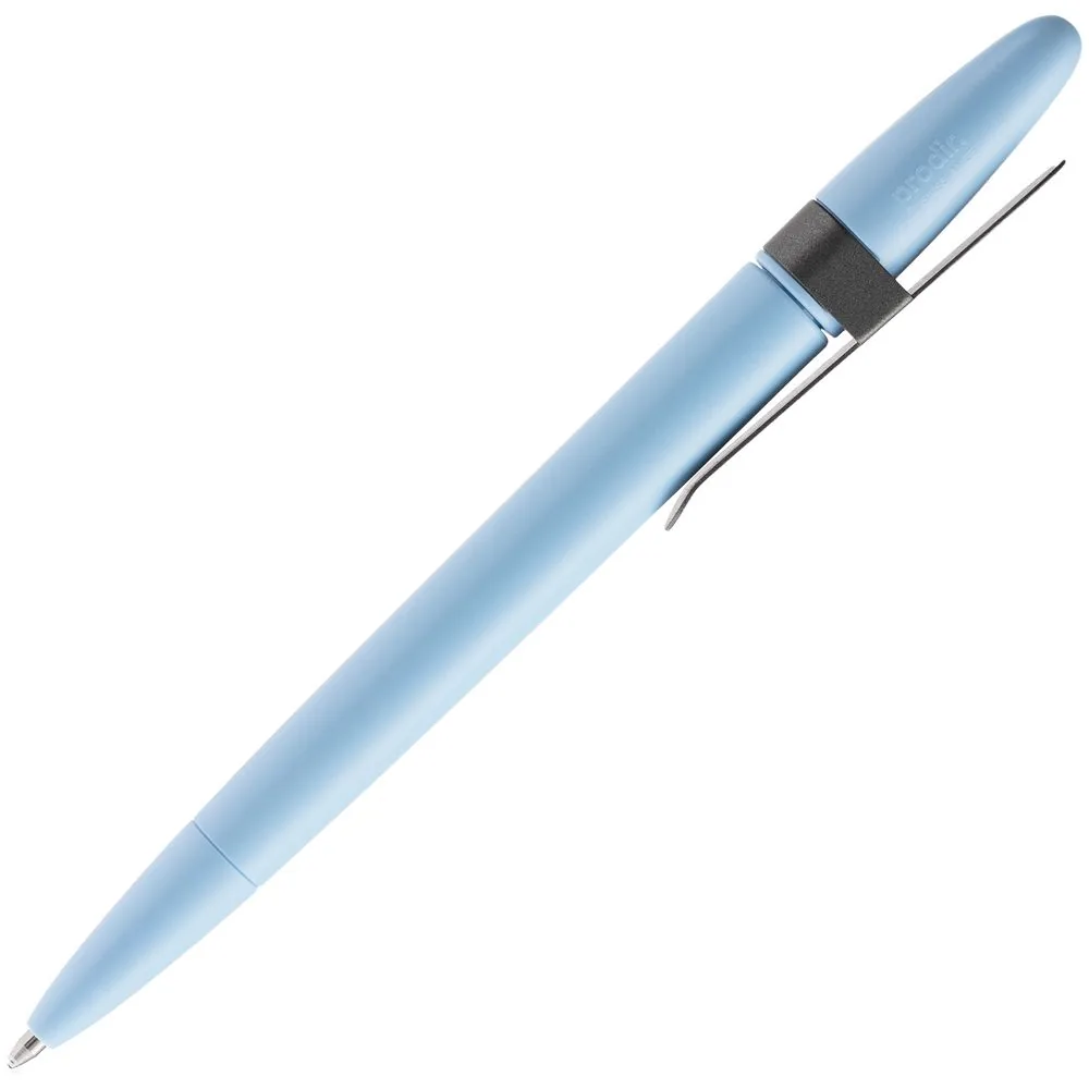 Ручка шариковая Prodir DS5 TSM Metal Clip, голубая с серым фото 4