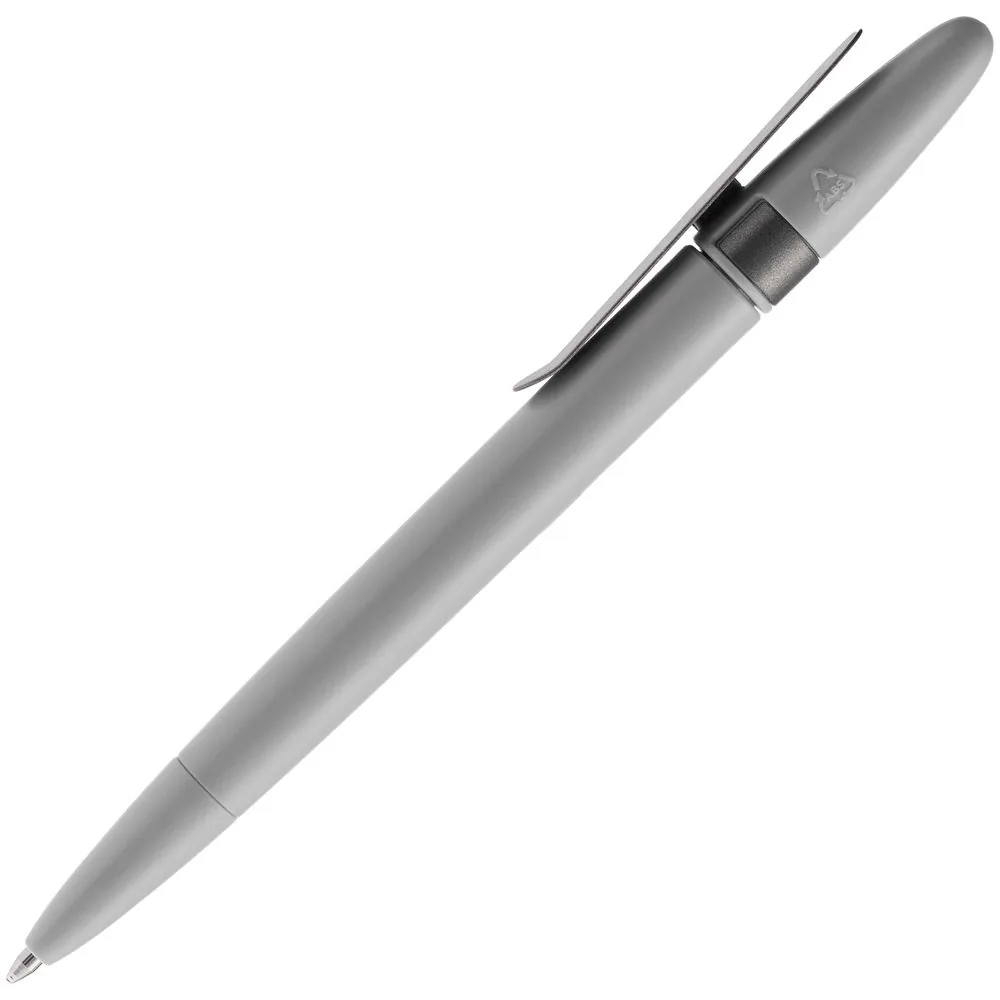 Ручка шариковая Prodir DS5 TSM Metal Clip, серая фото 4