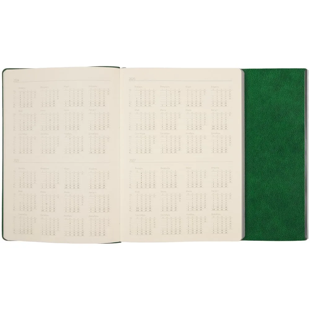 Ежедневник Petrus Flap, недатированный, зеленый фото 8