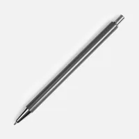 Ручка шариковая Slim Beam, серая фото 2