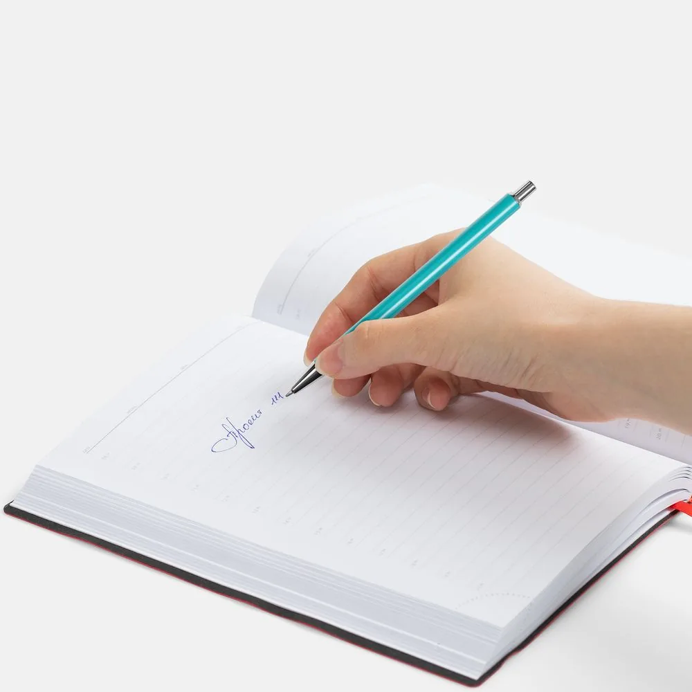Ручка шариковая Slim Beam, бирюзовая фото 4