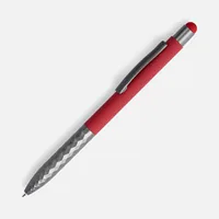 Ручка шариковая Digit Soft Touch со стилусом, красная фото 2