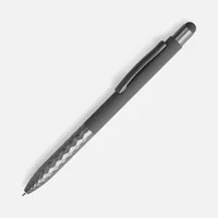Ручка шариковая Digit Soft Touch со стилусом, серая фото 2