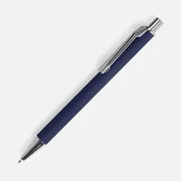 Ручка шариковая Lobby Soft Touch Chrome, синяя фото 2