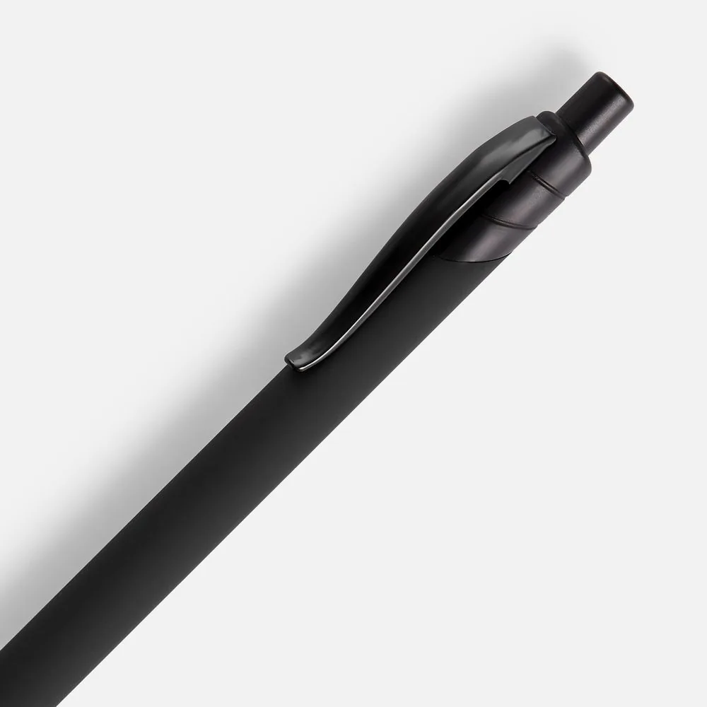 Ручка шариковая Undertone Black Soft Touch, черная фото 4