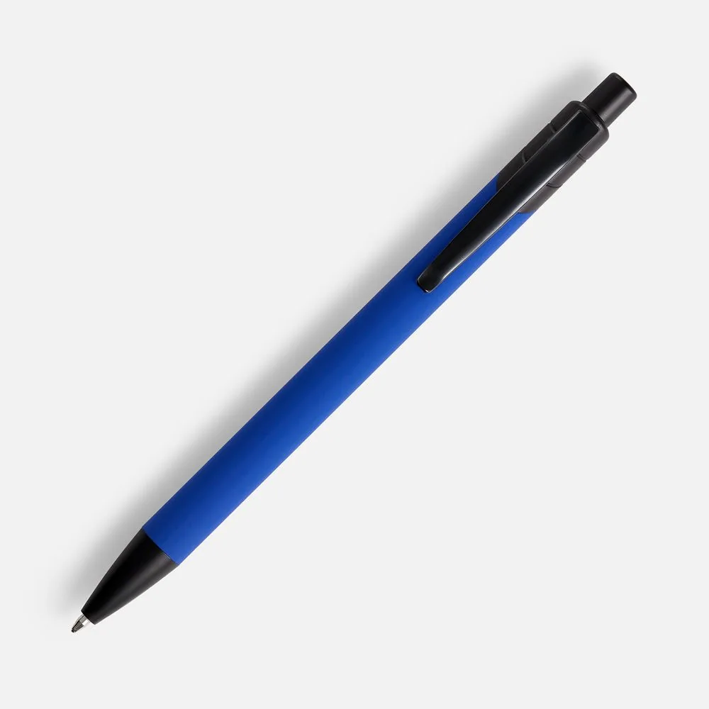 Ручка шариковая Undertone Black Soft Touch, ярко-синяя фото 3