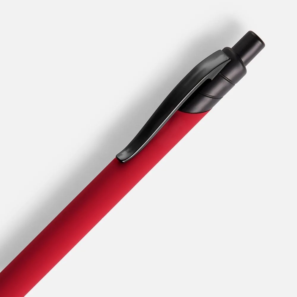 Ручка шариковая Undertone Black Soft Touch, красная фото 4