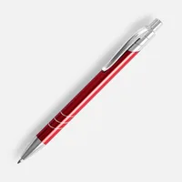 Ручка шариковая Undertone Metallic, красная фото 2