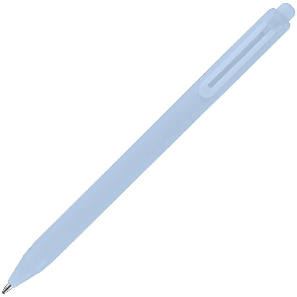 Ручка шариковая Cursive Soft Touch, голубая фото 5
