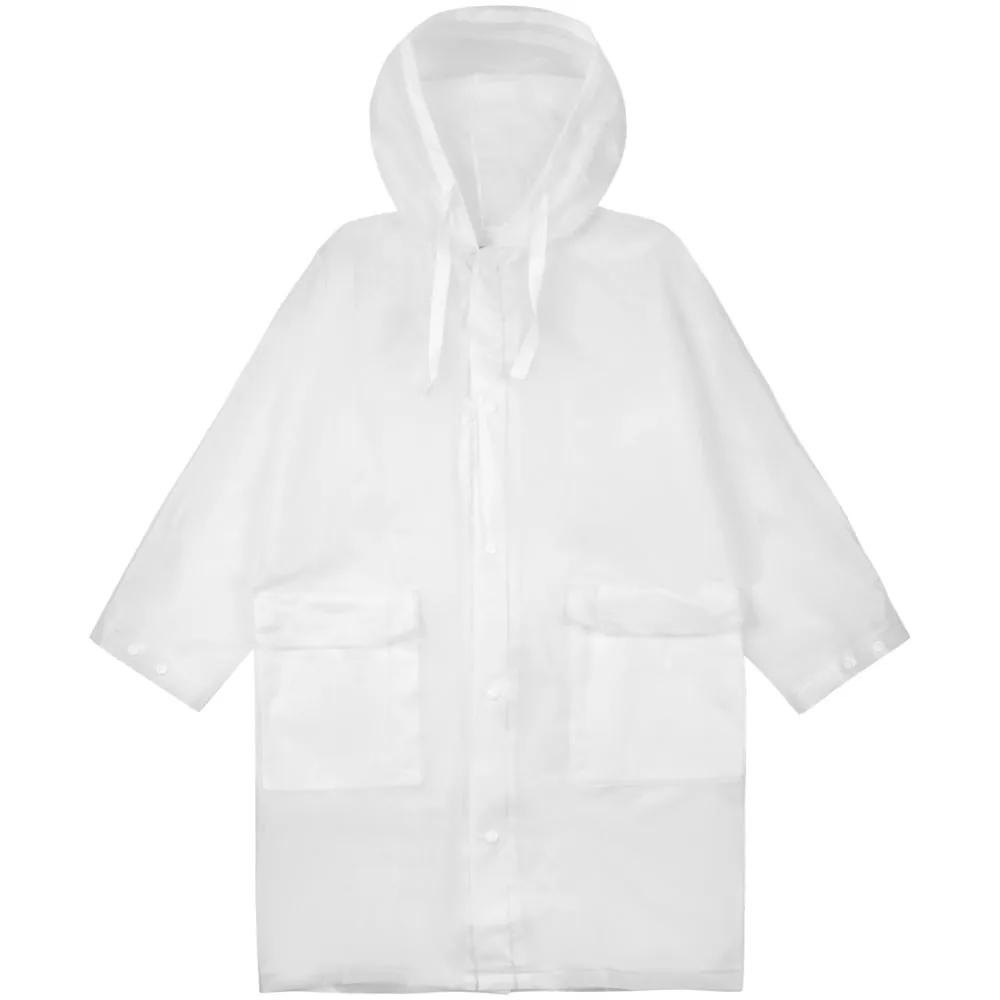 Дождевик детский RainDrop Kids, белый, 10 лет (рост 130-140)