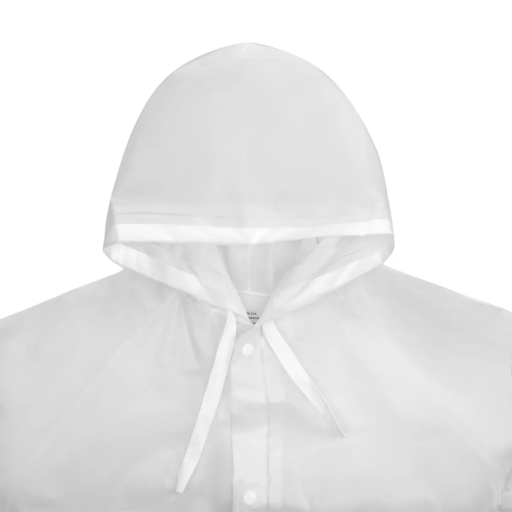 Дождевик детский RainDrop Kids, белый, 10 лет (рост 130-140) фото 5
