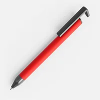Ручка шариковая Standic с подставкой для телефона, красная фото 2
