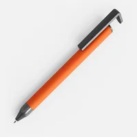 Ручка шариковая Standic с подставкой для телефона, оранжевая фото 2