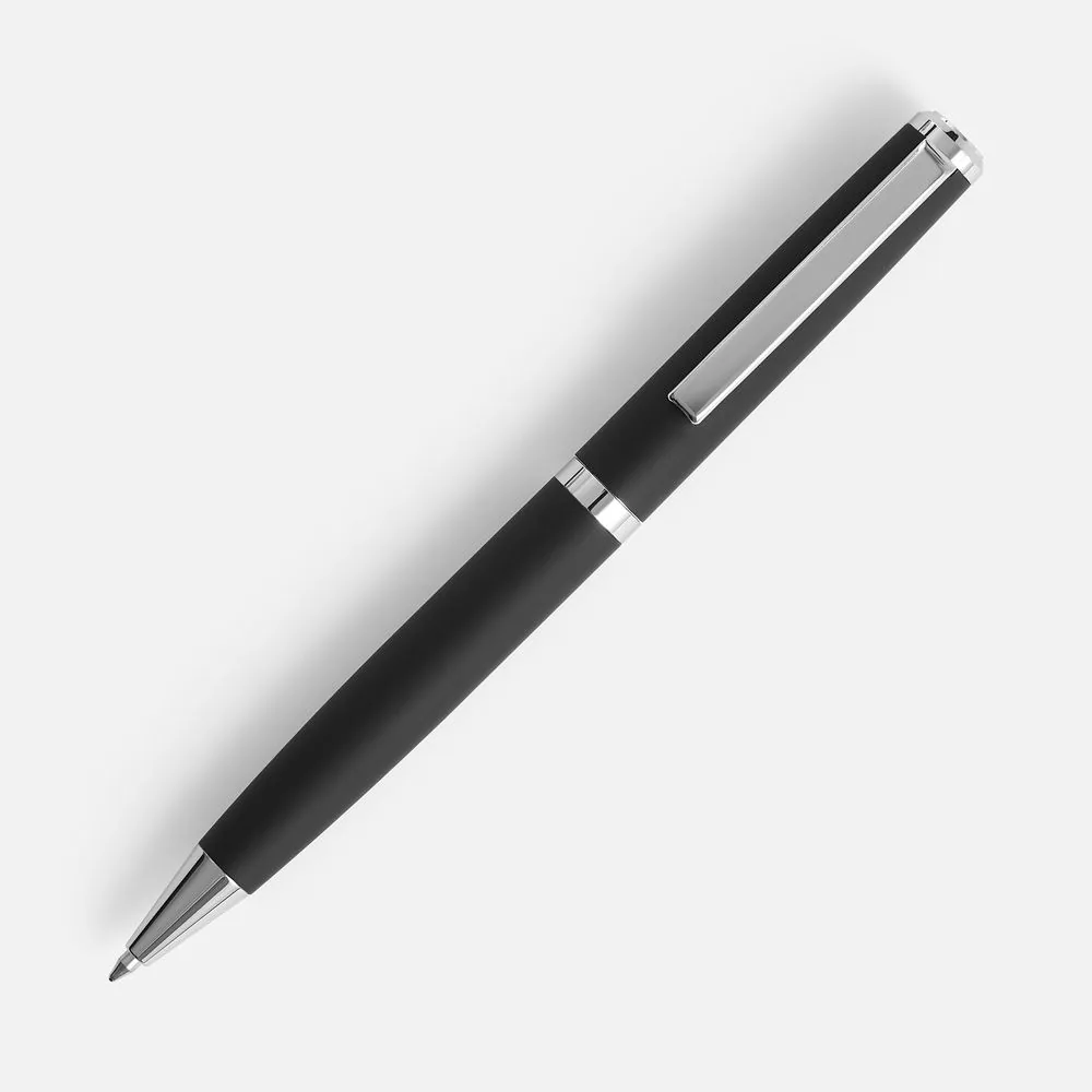 Ручка шариковая Inkish Chrome в футляре, черная фото 3