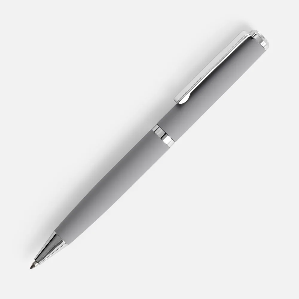 Ручка шариковая Inkish Chrome в футляре, серая
