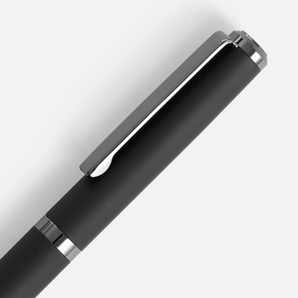 Ручка шариковая Inkish Gunmetal в футляре, черная фото 4