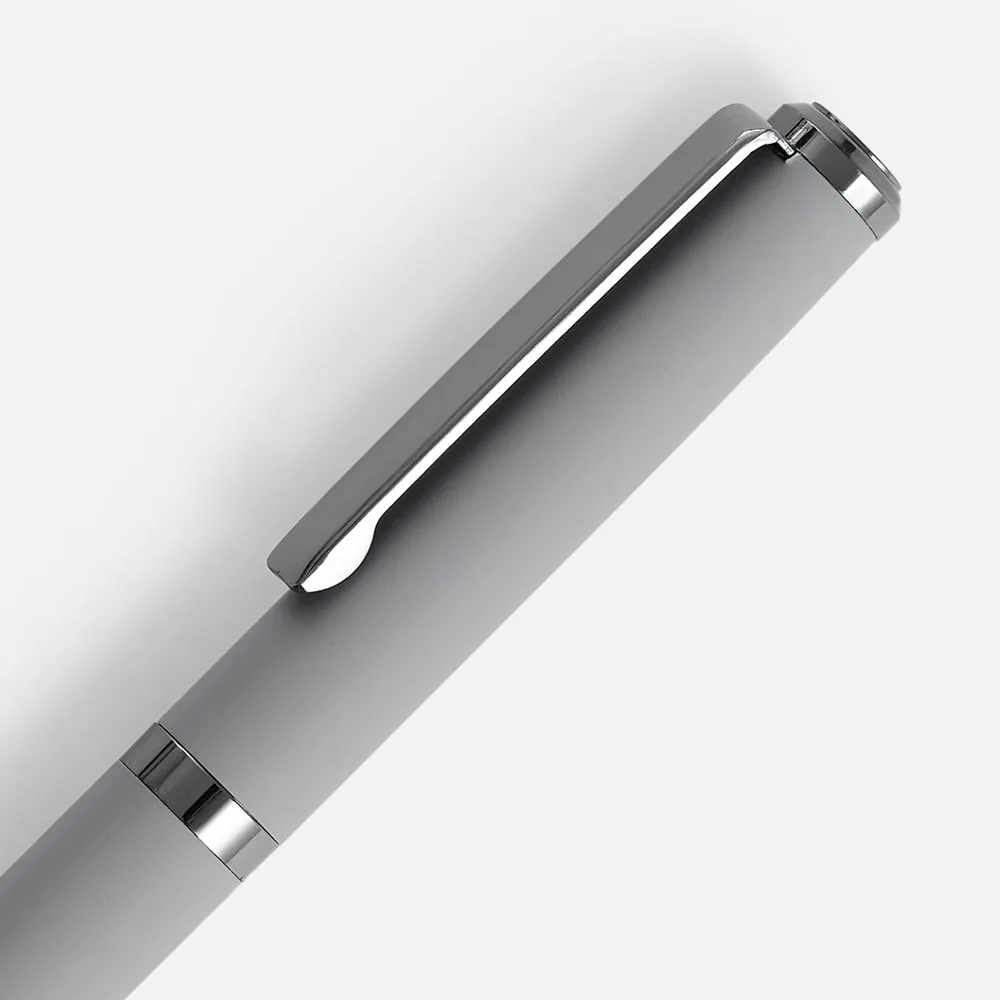 Ручка шариковая Inkish Gunmetal в футляре, серая фото 4