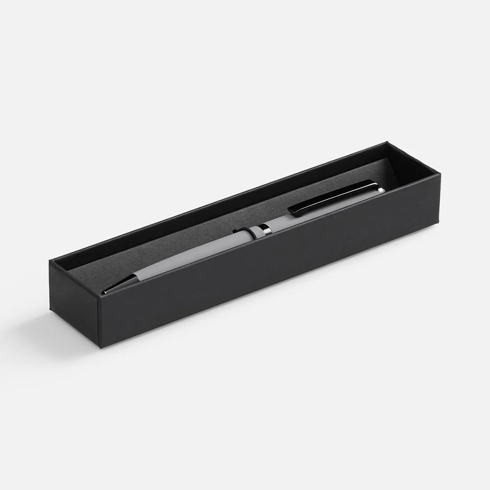 Ручка шариковая Inkish Gunmetal в футляре, серая фото 6