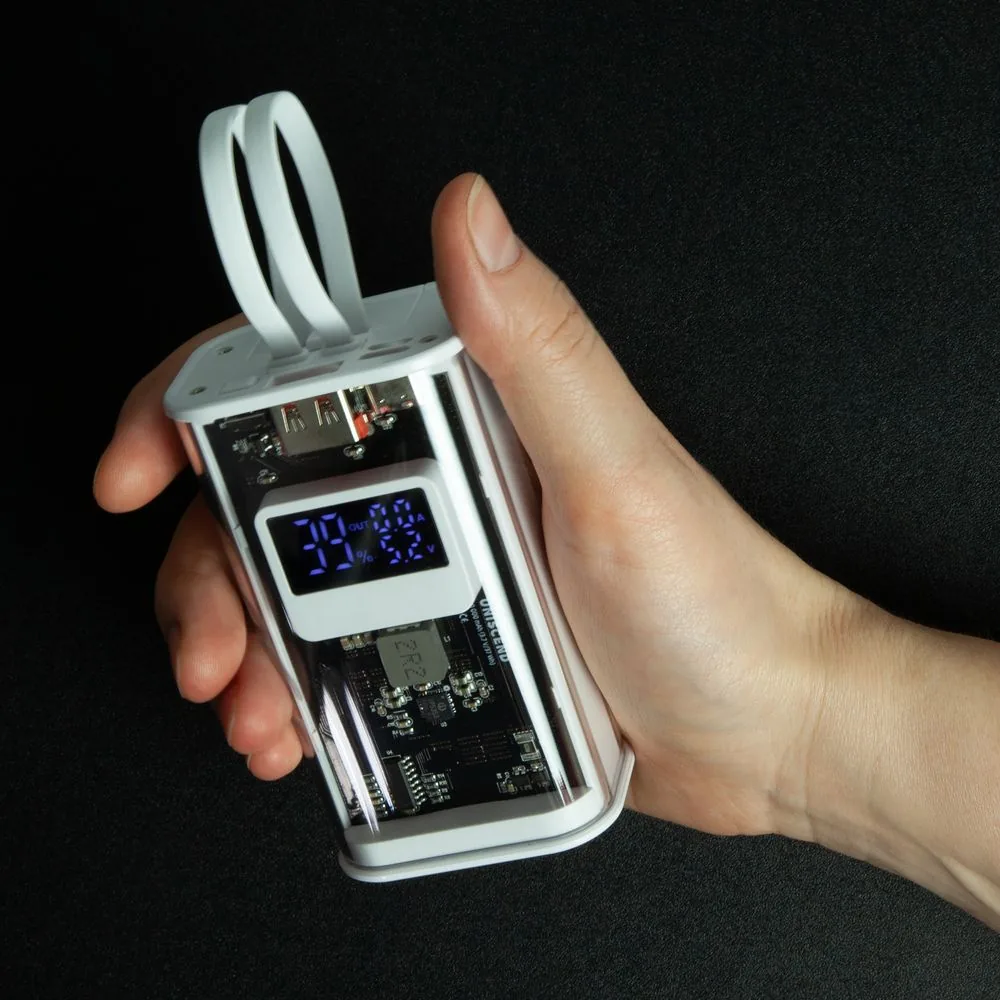 Аккумулятор с быстрой зарядкой Trellis Geek 10000 мАч, темно-серый фото 12