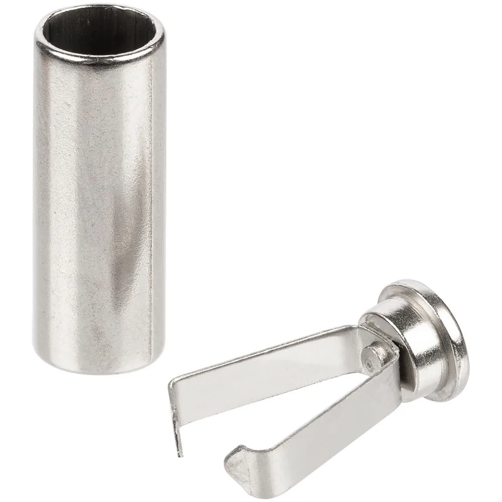 Наконечник для шнурка Nozzle, серебристый (хром) фото 3