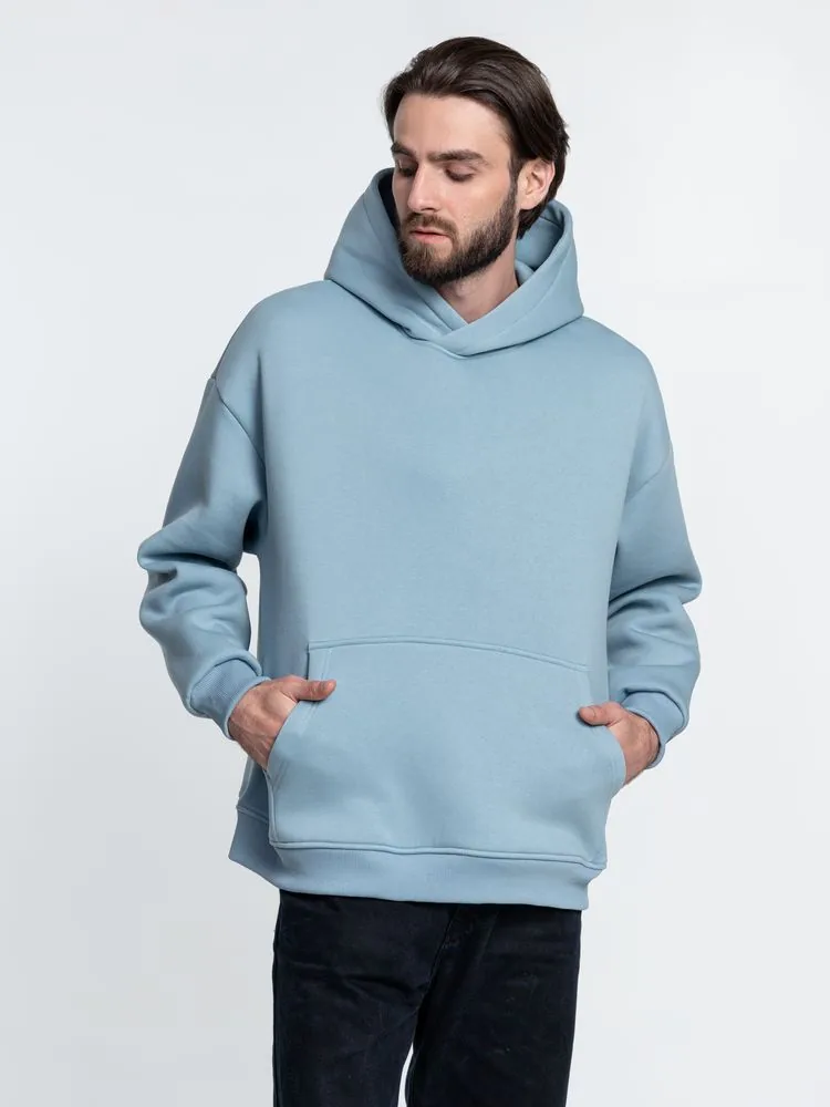 Худи Kulonga Oversize, серо-голубое, размер ХL/ХХL фото 11