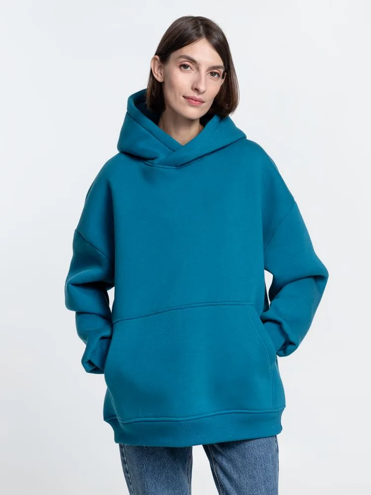 Худи Kulonga Oversize, бирюзовое, размер ХL/ХХL фото 7