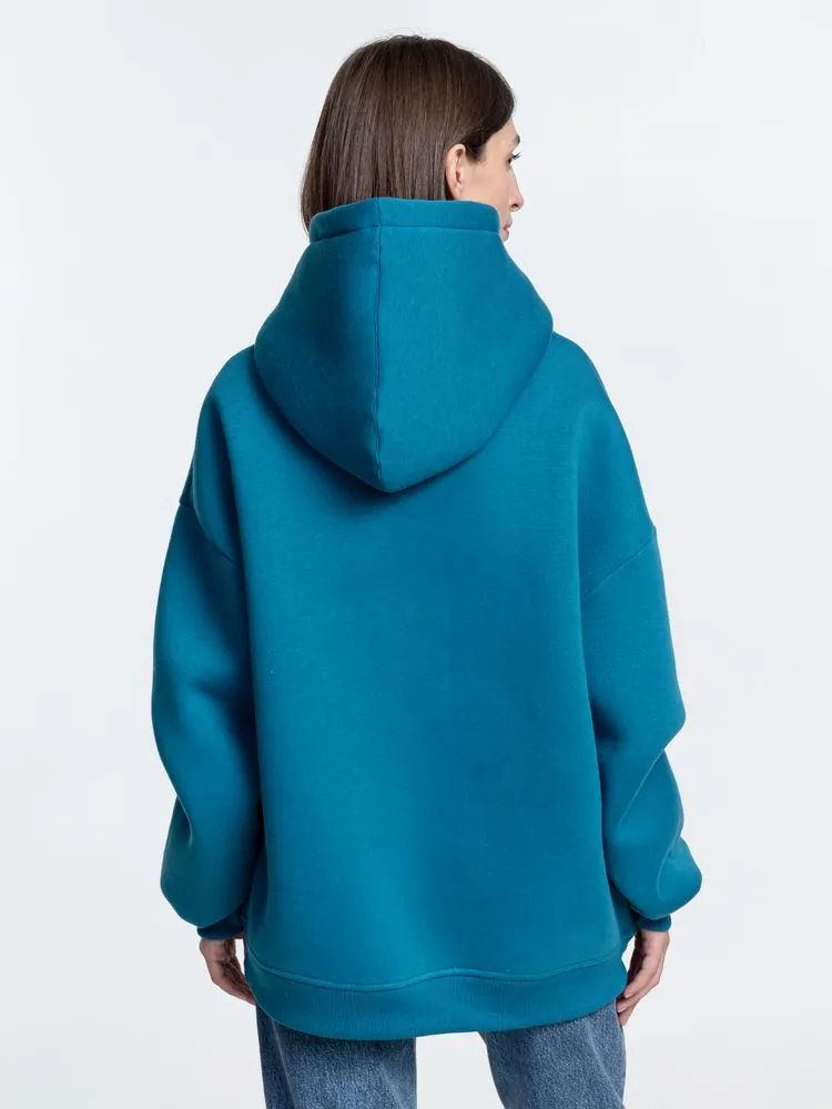 Худи Kulonga Oversize, бирюзовое, размер ХL/ХХL фото 8