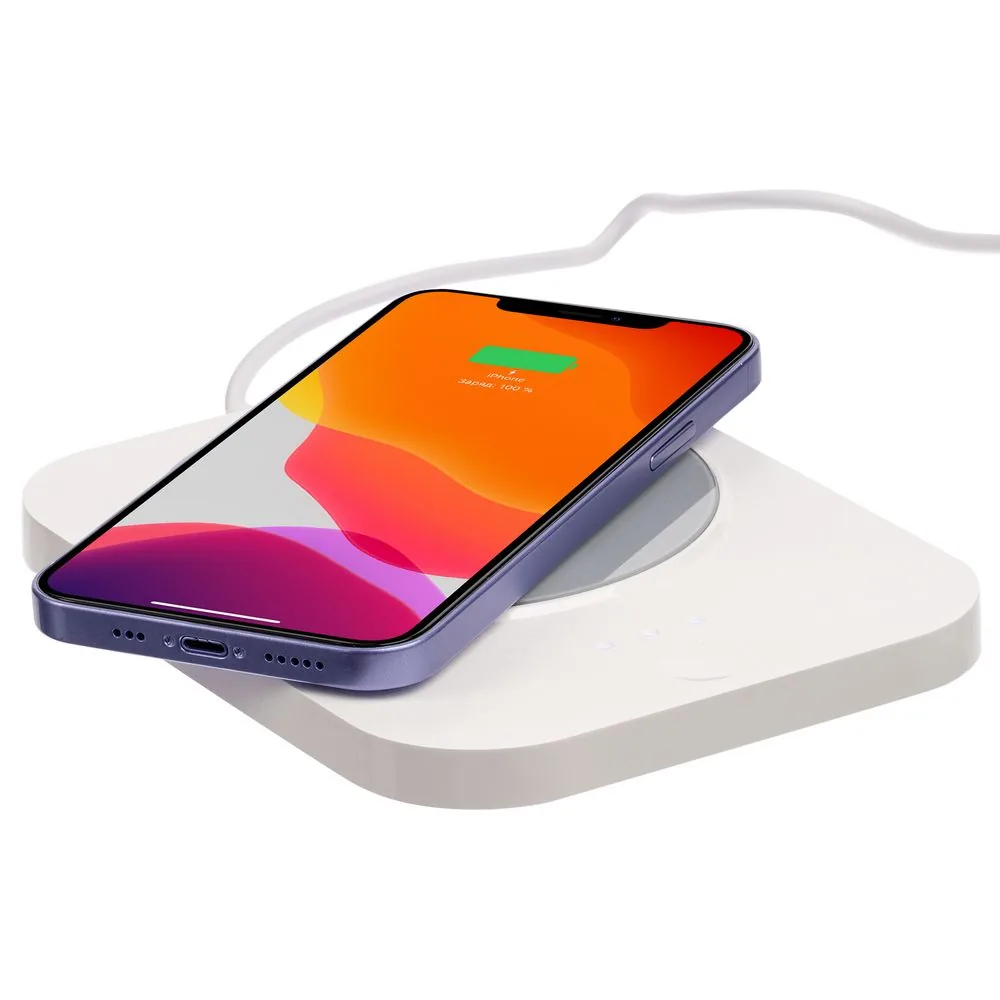 Кружка с подогревом и беспроводной зарядкой dualBase plus, белая фото 3